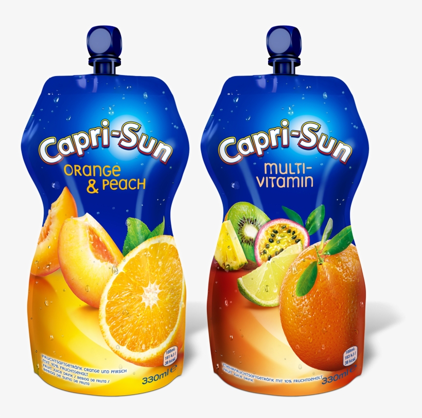 Capri Sun Orange & Peach And Multivitamin - 4000177162316, transparent png download