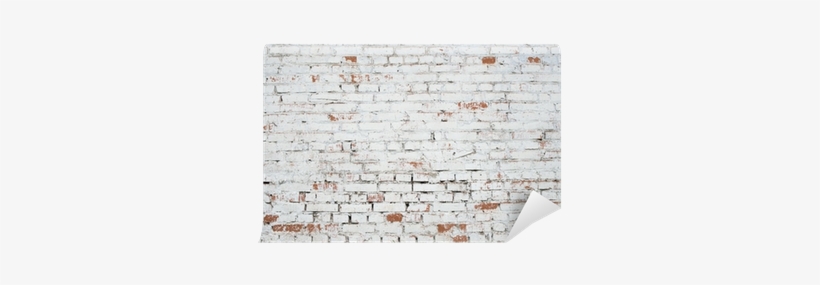 Cracked White Grunge Brick Wall Textured Background - Brick, transparent png download