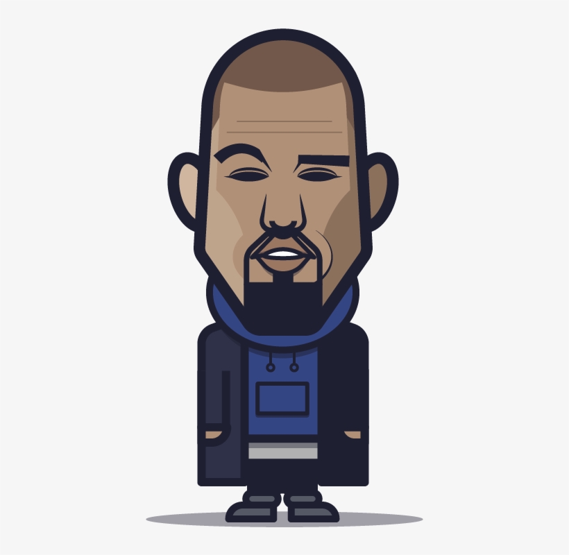 Loogmoji Of Kanye West - Kanye West, transparent png download