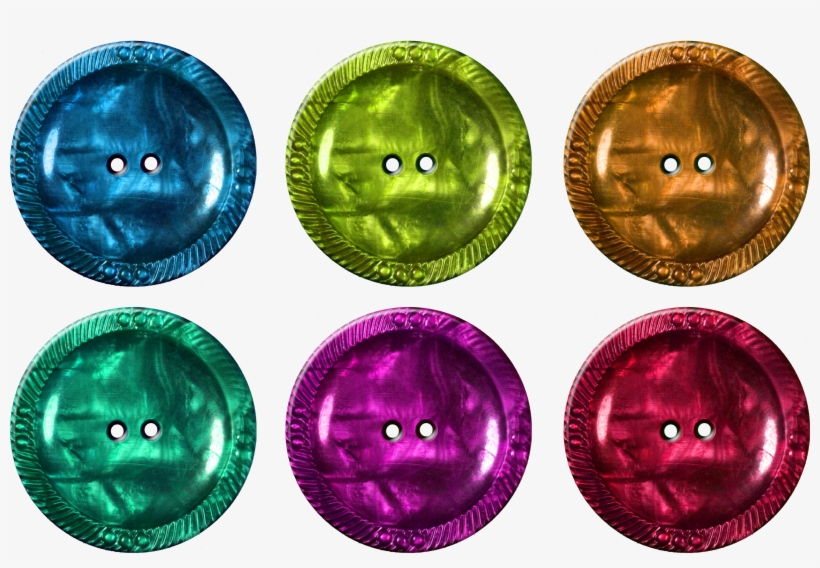 Material Round Cloth Button With 2 Hole Png Image - 1 Pound Coin Collection, transparent png download