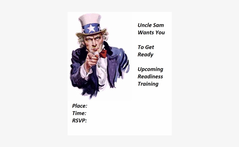 Citizen Preparedness Basic And Advanced Course - Uncle Sam We Want You, transparent png download
