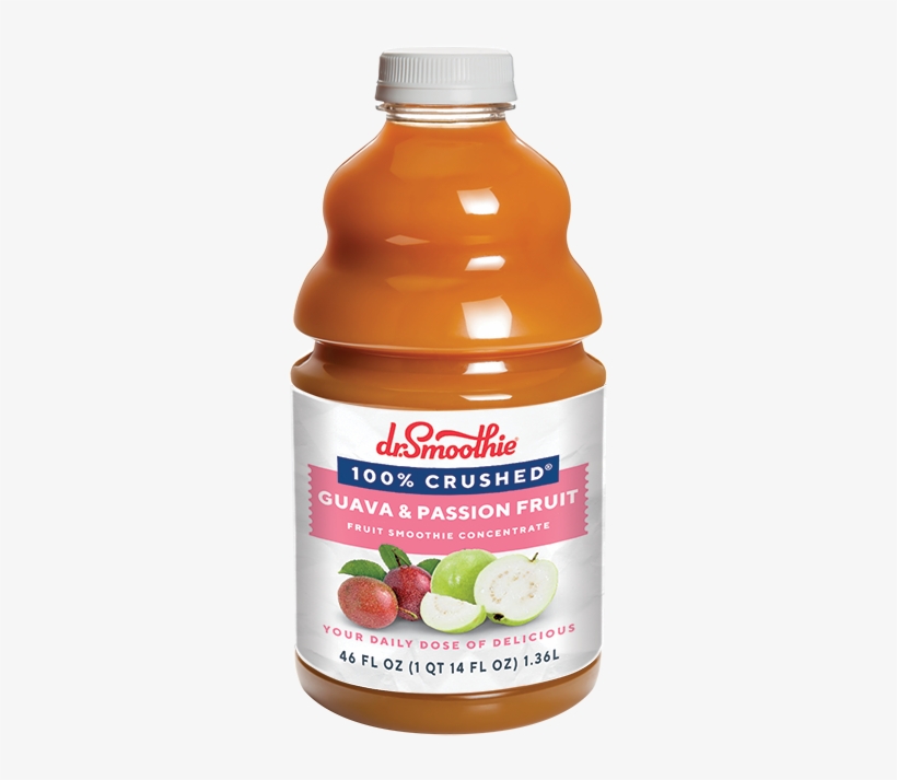100% Crushed Guava & Passion Fruit - Smoothie, transparent png download