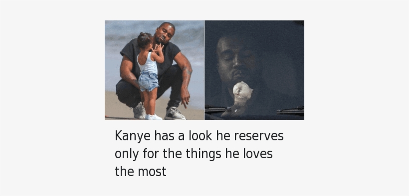 Dad, Kanye, And Love - Kanye West And North Cute, transparent png download