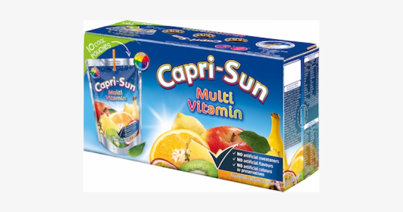 Capri Sun Multivitamin 20% Juice Drink - Capri-sun Orange 40pk X 200ml, transparent png download