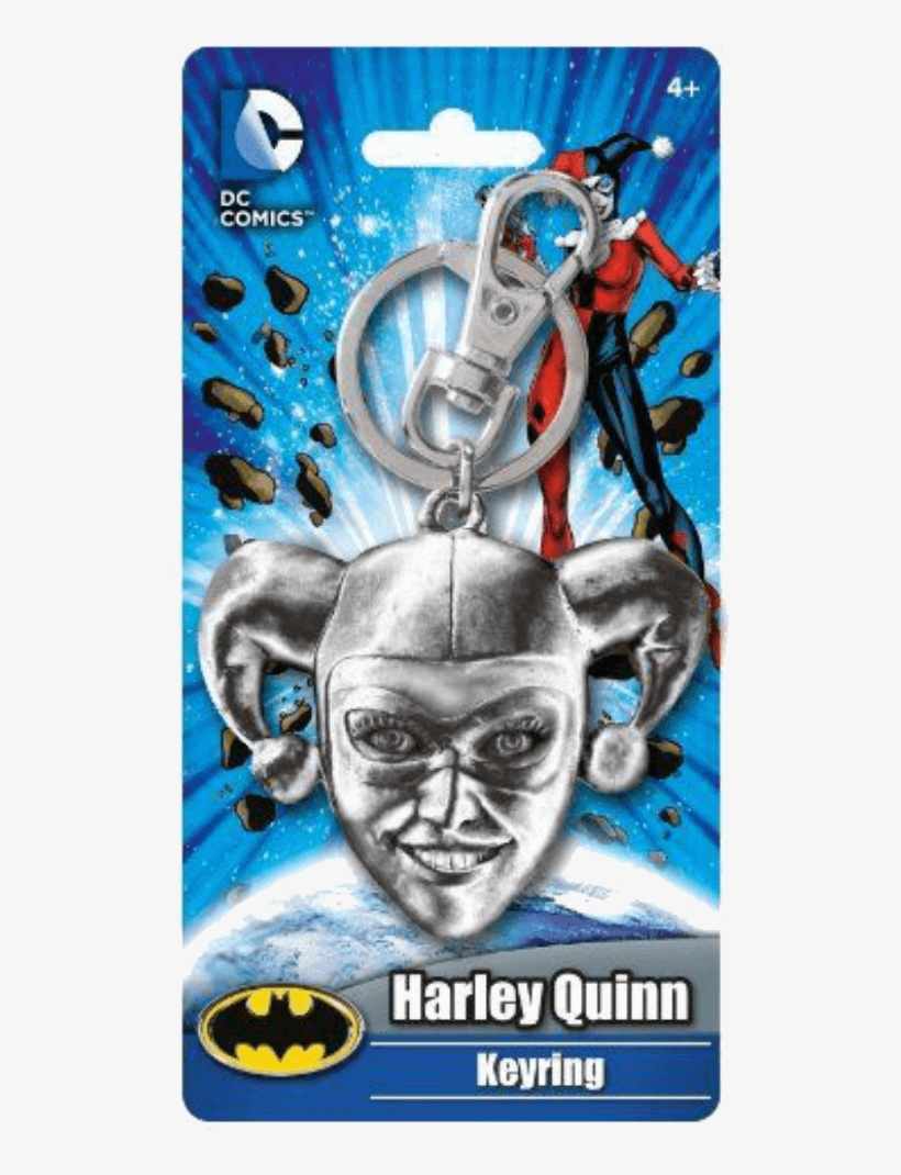 Batman Harley Quinn Head Pewter Key Chain, transparent png download