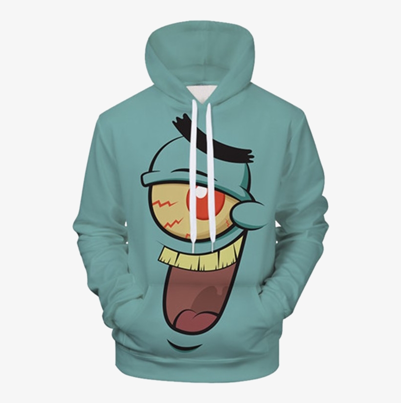 Plankton Spongebob Squarepants - Sweatshirt, transparent png download