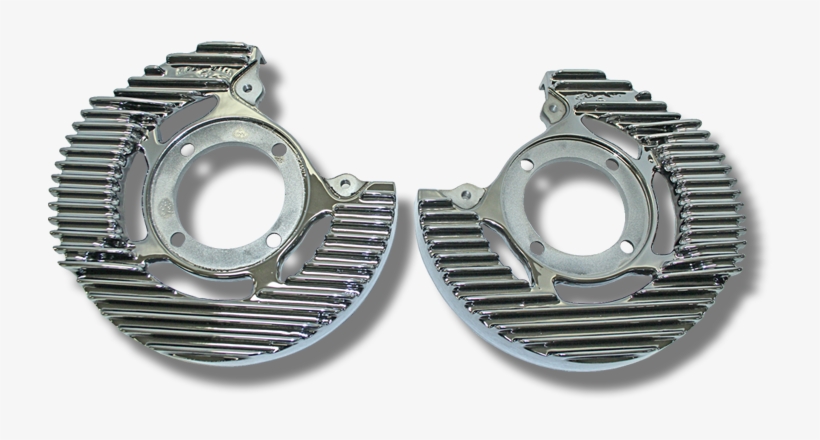 Pete & Jakes Super Bell Finned Backing Plates Spanky's - Powder Coating, transparent png download