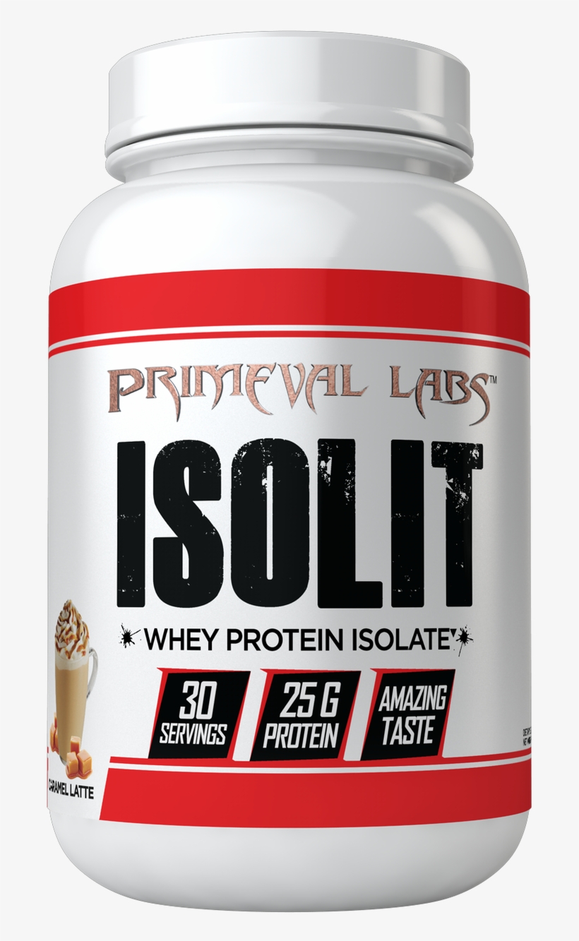 Primeval Labs Isolit Caramel Latte Front - Primeval Labs Isolit Protein, transparent png download