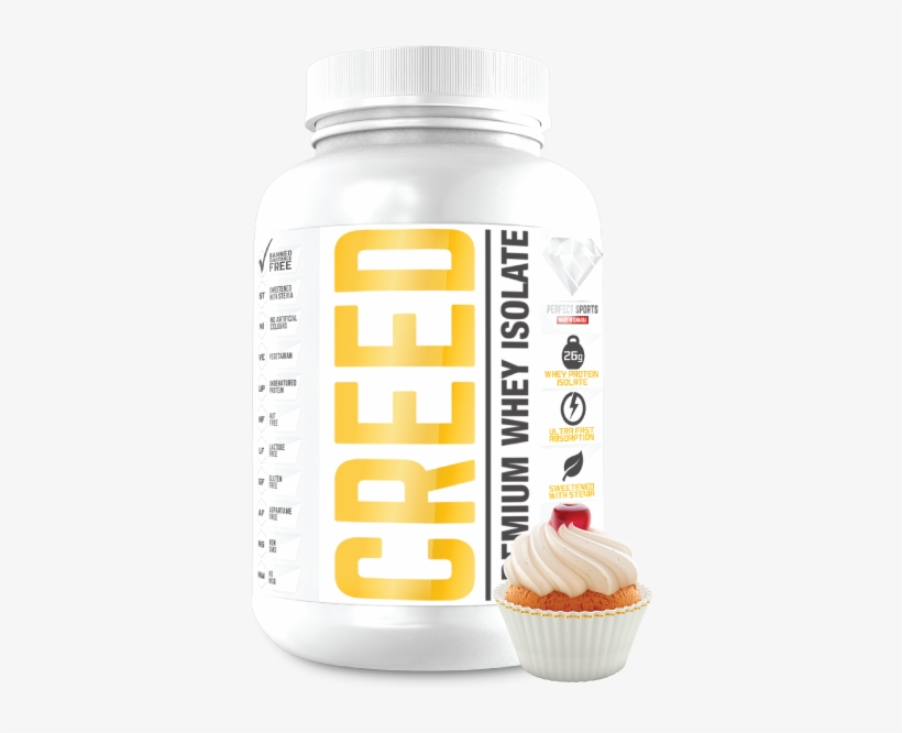 Premium Whey Protein Isolate - Creed Protein, transparent png download