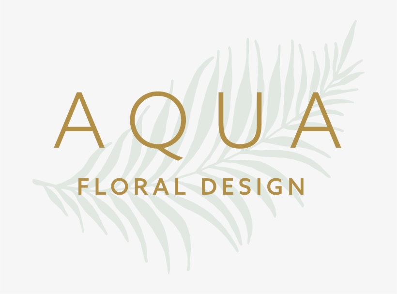 Aqua Primary Logo Gold Color Med - Design, transparent png download