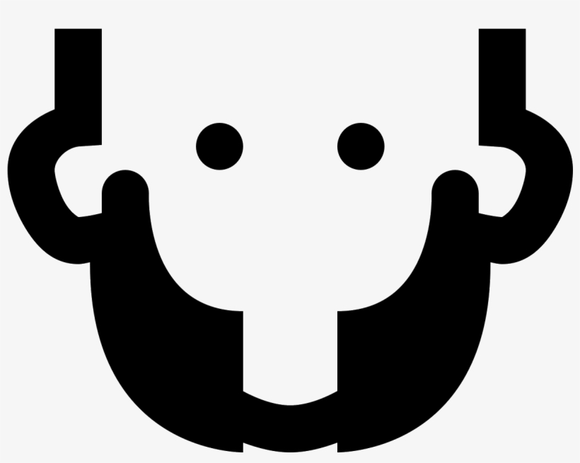 It Is An Icon Of A Persons Face With Sideburns - Icon, transparent png download