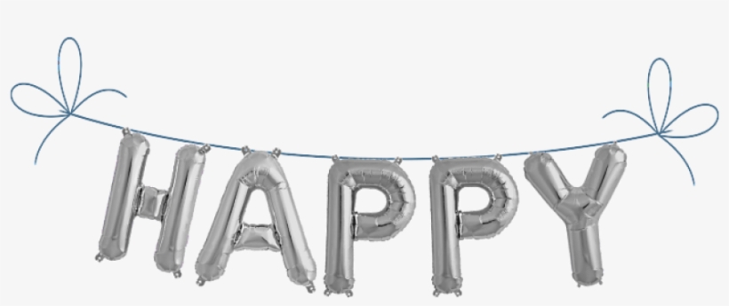 Happy Birthday Metallic, transparent png download