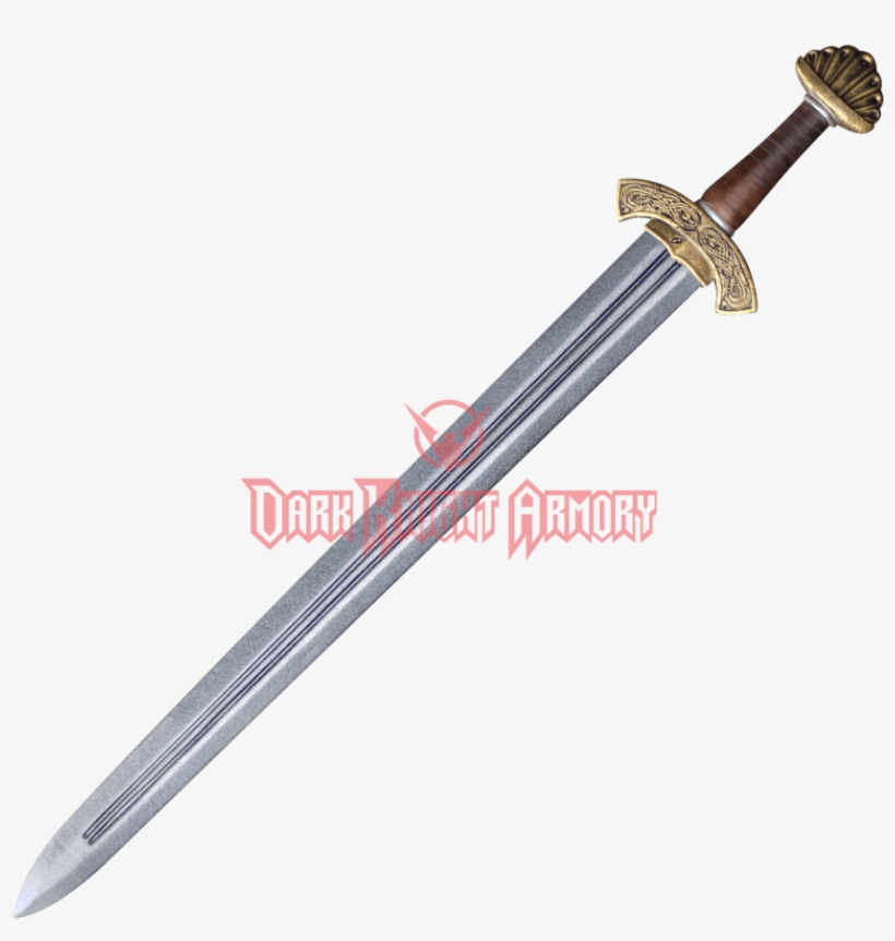 Carved Hilt Viking Larp Sword Mci From Dark Knight - Viking Larp Sword, transparent png download
