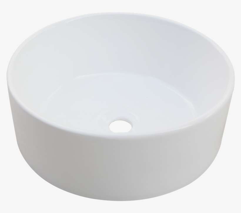 Mondella White Round Rumba Vitreous China Basin, transparent png download