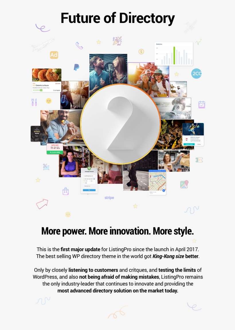Wordpress Directory Theme - Future, transparent png download