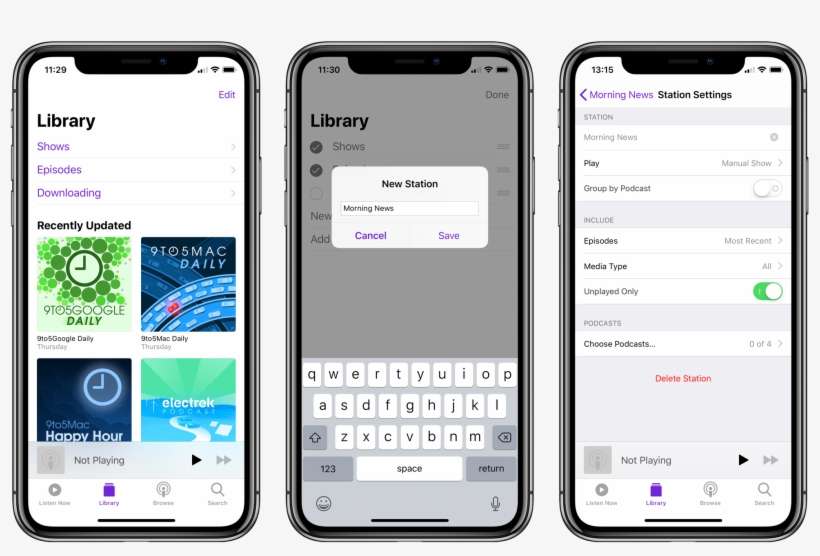 How To Use Podcasts Stations To Play Episode Playlists - 1password Ios 12 Autofill, transparent png download