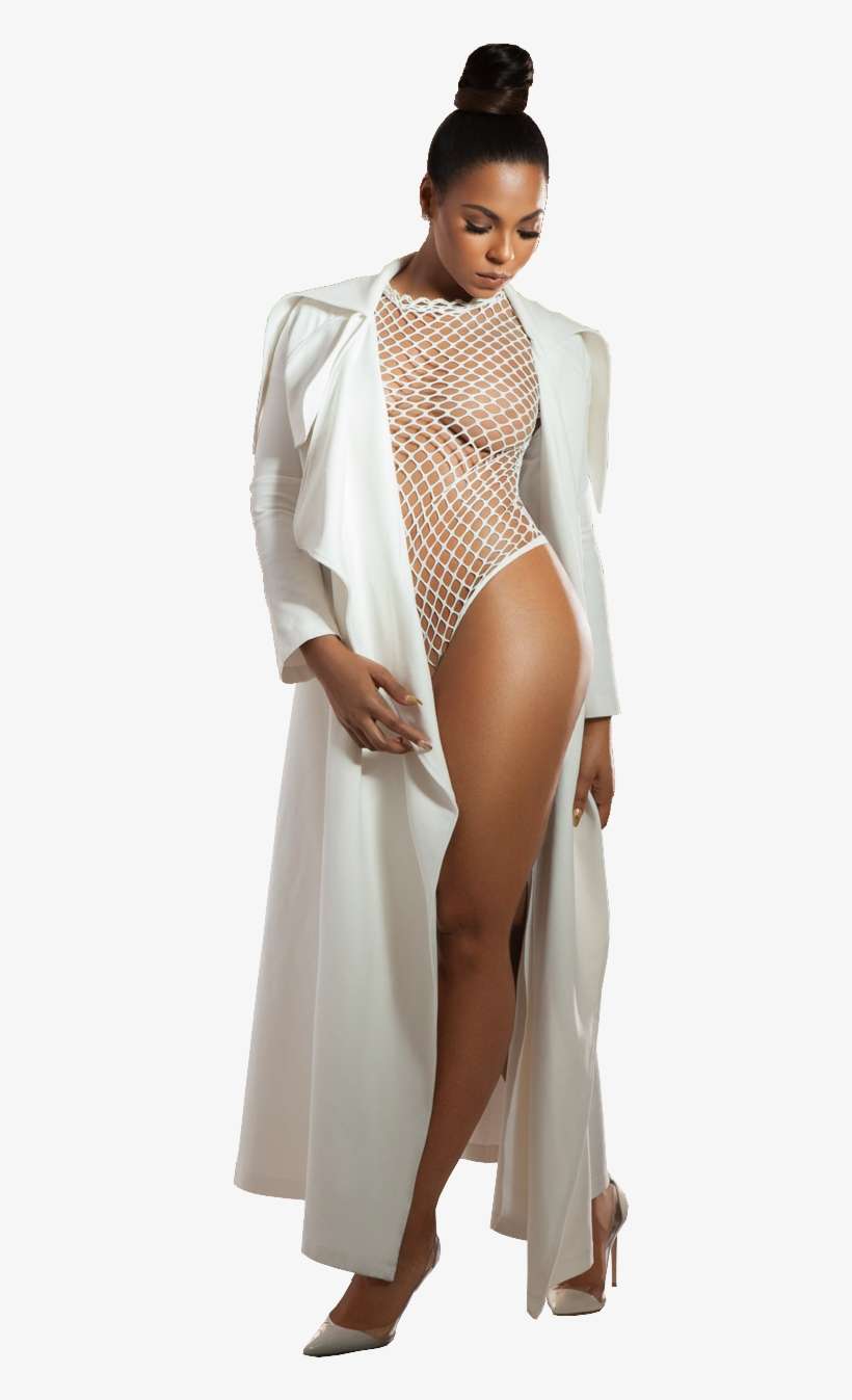 Brunette In White - Design, transparent png download