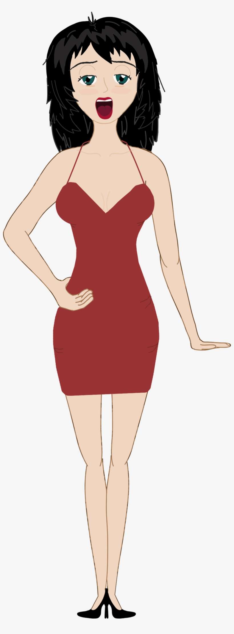 This Free Icons Png Design Of Brunette Woman Singing, transparent png download