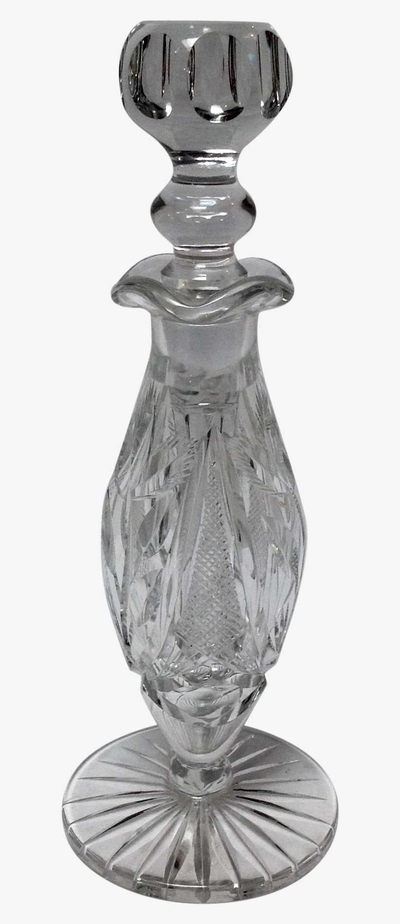 Libbey Cut Glass Perfume Bottle Signed From Antiques - Bottle, transparent png download