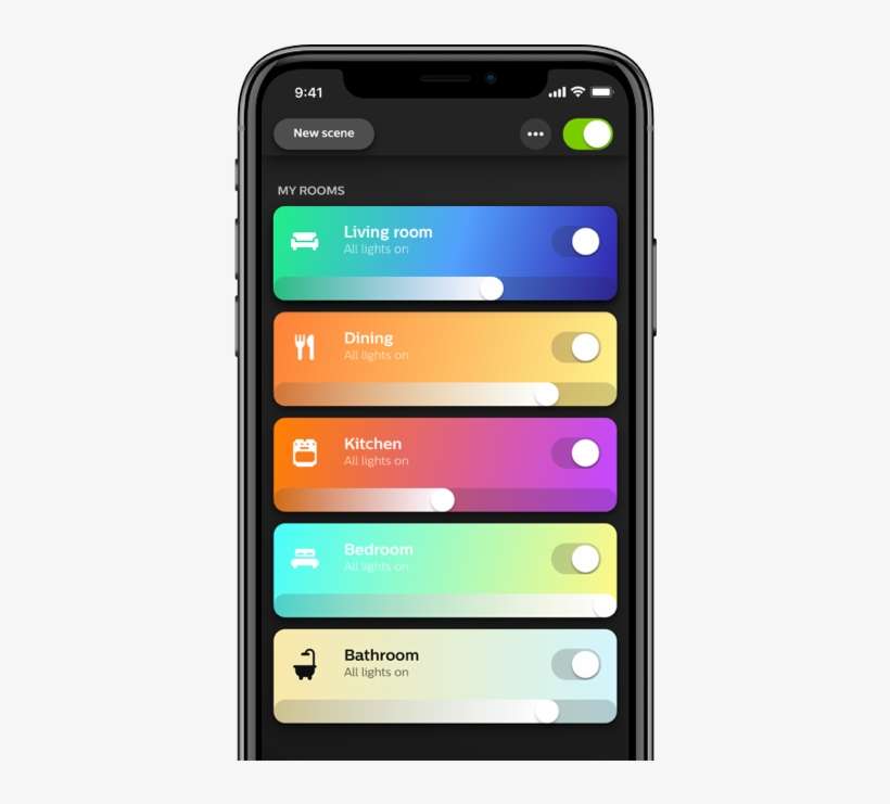 Hue App - Smart Lights App, transparent png download