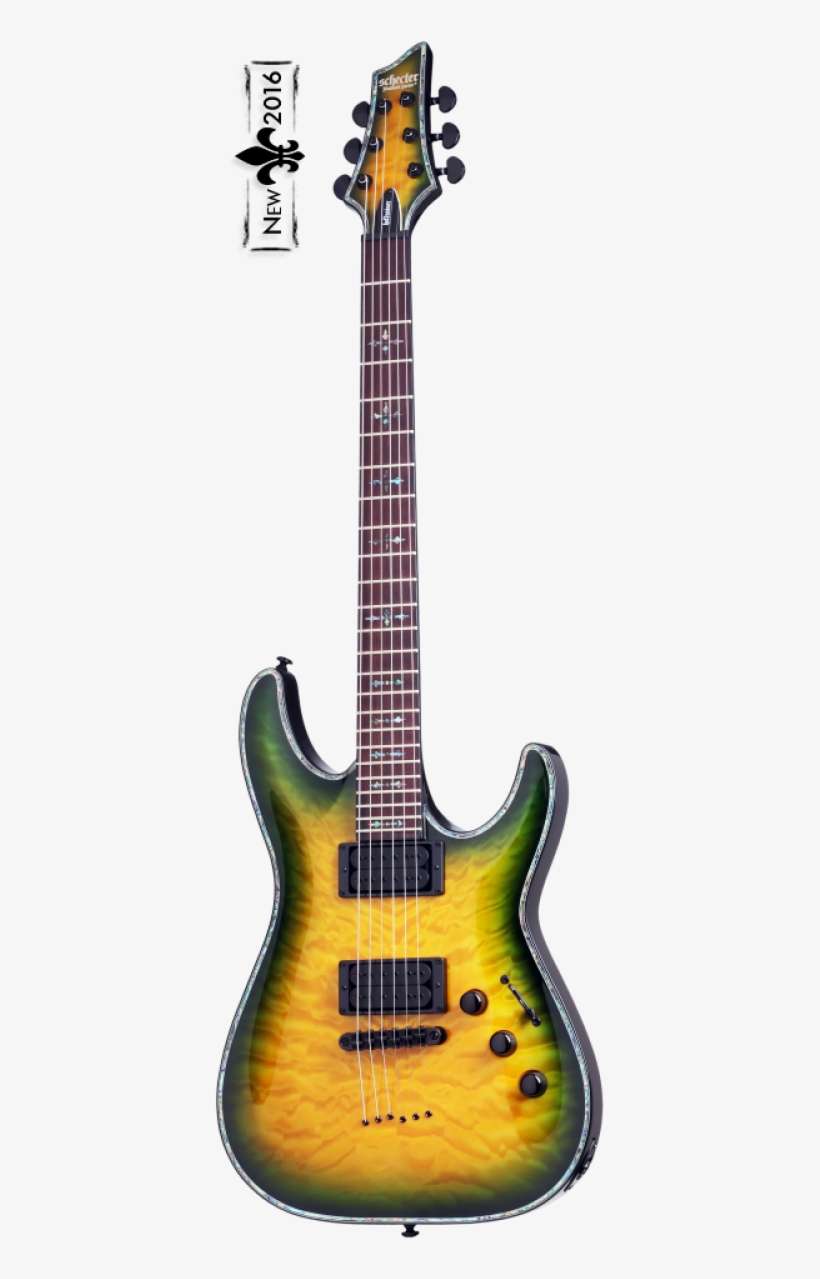 Schecter Guitar Hellraiser C-1 P Dragon Burst, transparent png download