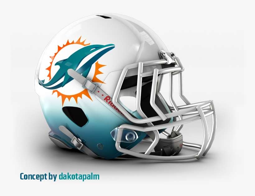 Gzomoef - Nfl Miami Dolphins Vsr4 Authentic Helmet, transparent png download