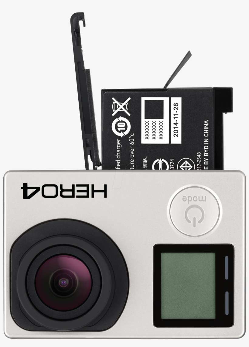 Rechargeable Battery Gopro Ahdbt 401 Eu - Gopro Ahdbt-401 Hero4 Rechargeable Battery, transparent png download