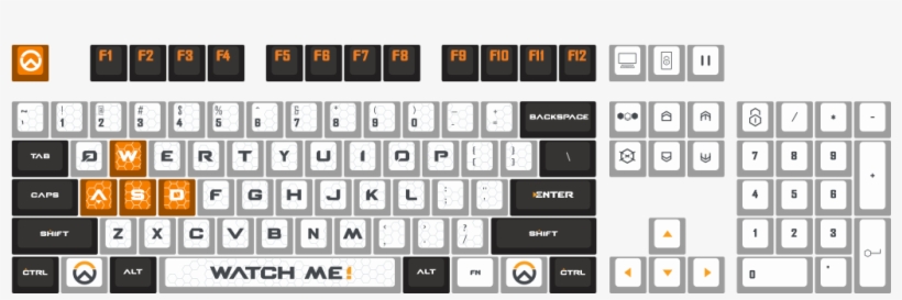 Watch Me By Alex St Gelais 104 Key Custom Cherry Mx - Computer Keyboard, transparent png download
