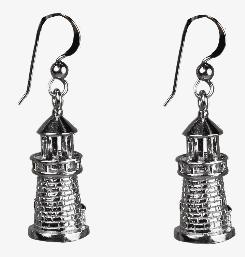 3 Dimensional Light House Earrings - Earrings, transparent png download