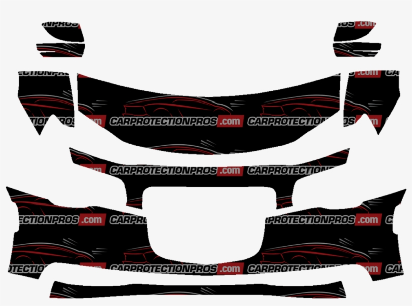 2015-2018 Chrysler 300 3m Scotchgard Clear Bra Paint - Paint Protection Film, transparent png download