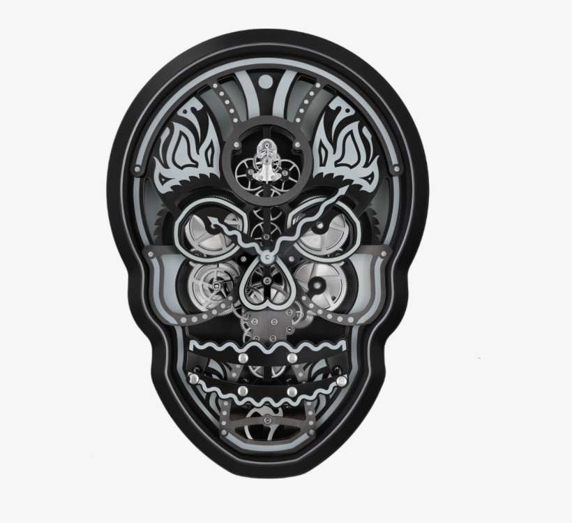 Vanitas Wall Clock Fiona Kruger Black - Fiona Kruger L Epee, transparent png download