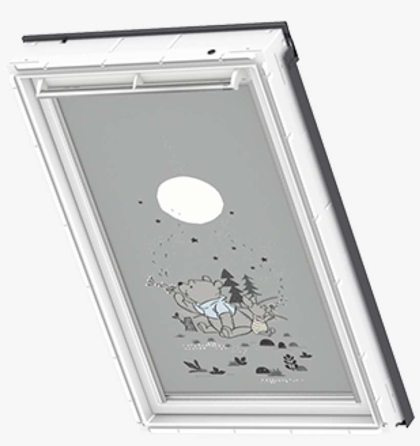 Search Image For Velux Blackout Blind Winnie & Dandelion - Velux Dml Sk08 0705 Electric Blackout Blind - Grey, transparent png download