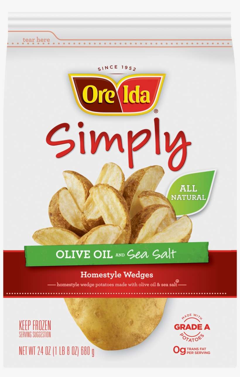 Ore-ida Simply Homestyle Wedge Potatoes Olive Oil And - Ore Ida Simply French Fries, Country Style, Olive Oil, transparent png download