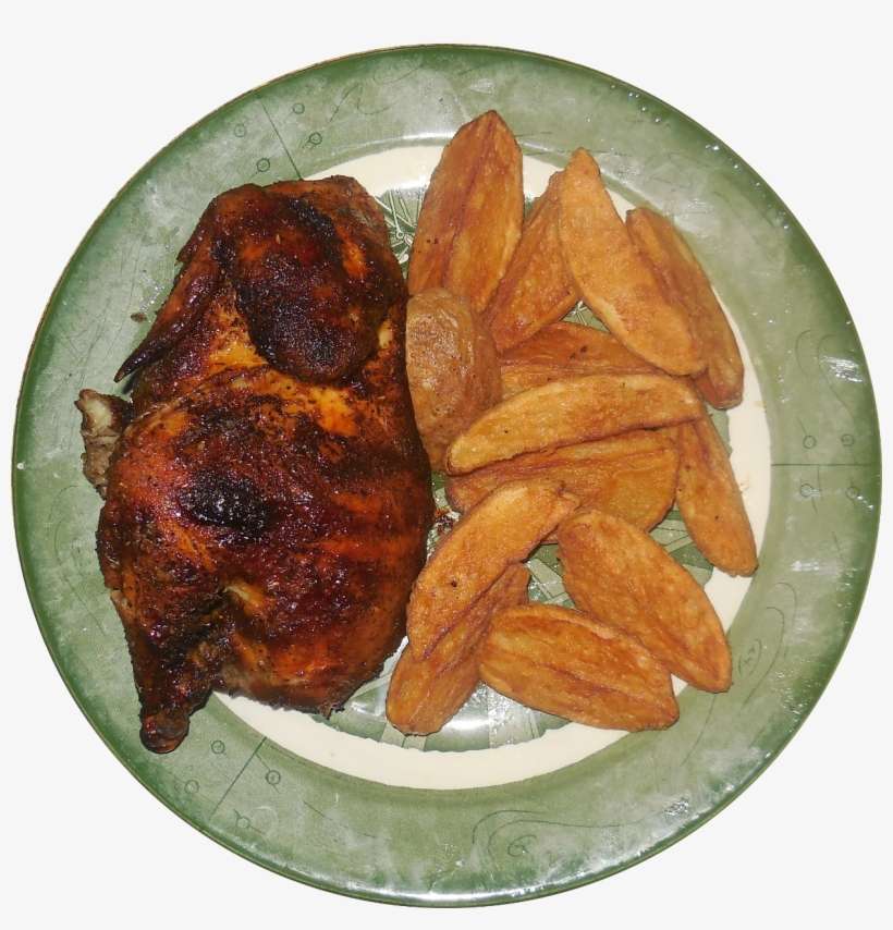Rotisserie Chicken And Potato Wedges - Potato Wedges, transparent png download