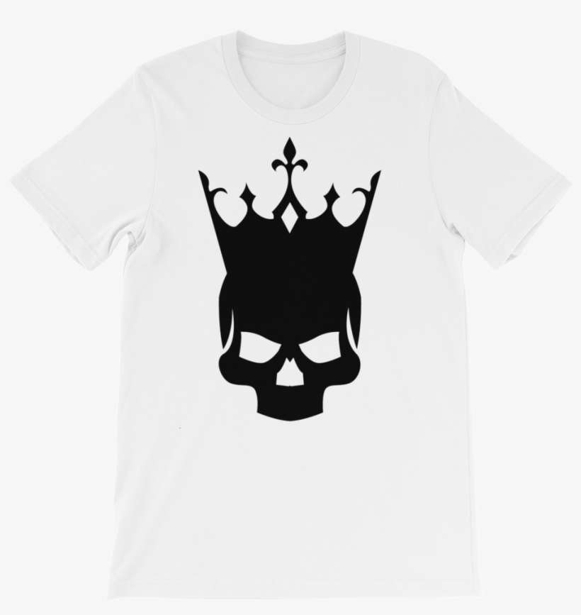 Unisex Short Sleeve - Skull With Crown Silhouette, transparent png download
