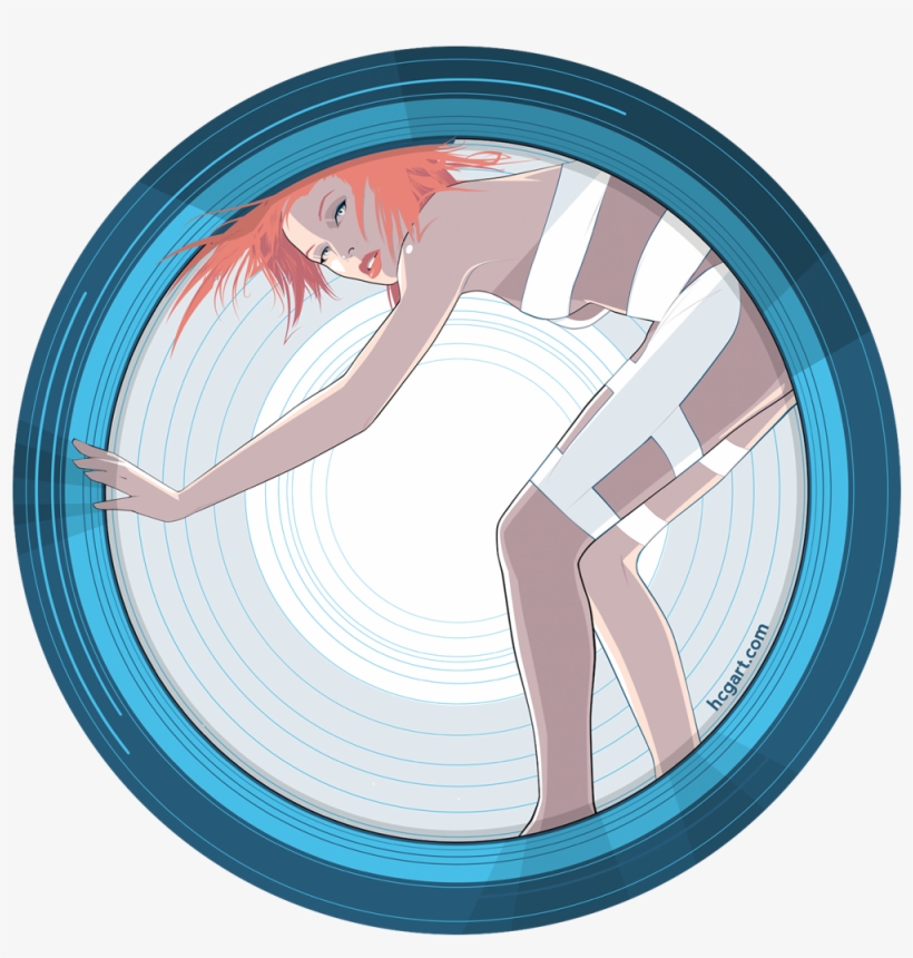 "leeloo" Sticker By Craig Drake - Beautiful Sci Fi Posters, transparent png download