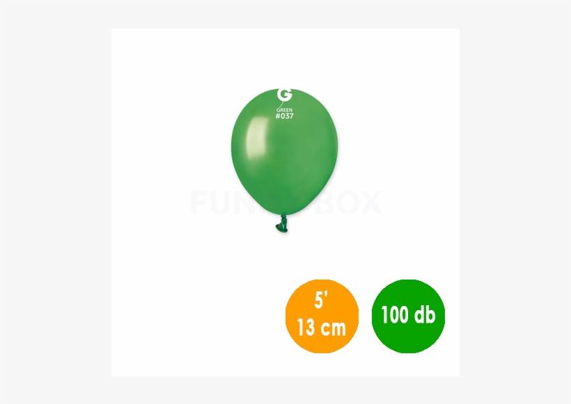 13 Cm-es Metál Zöld Gumi Léggömb 100 Db/cs - Balloon, transparent png download