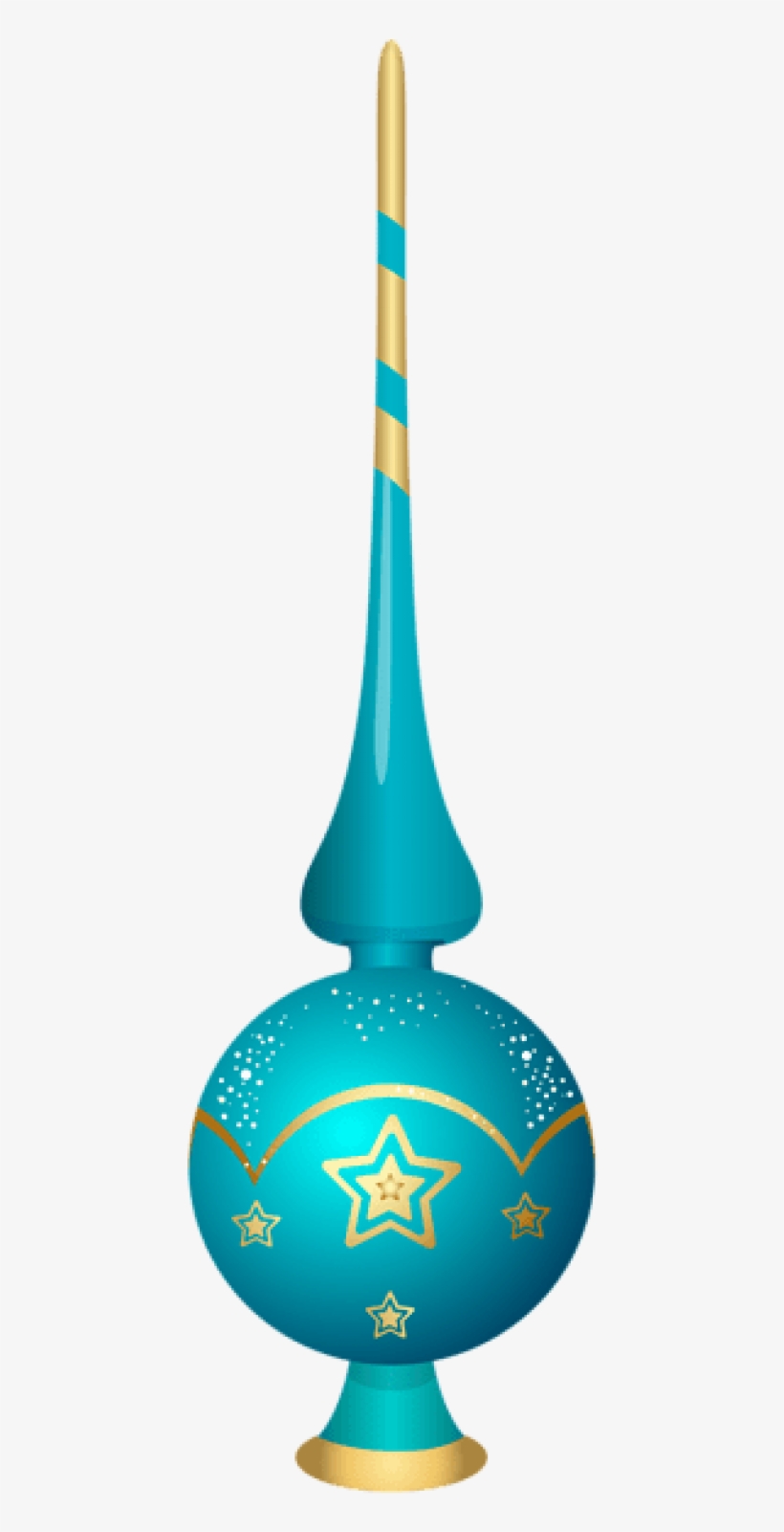 Blue Christmas Tree Top Ornament Png - Christmas Tree Top Png, transparent png download