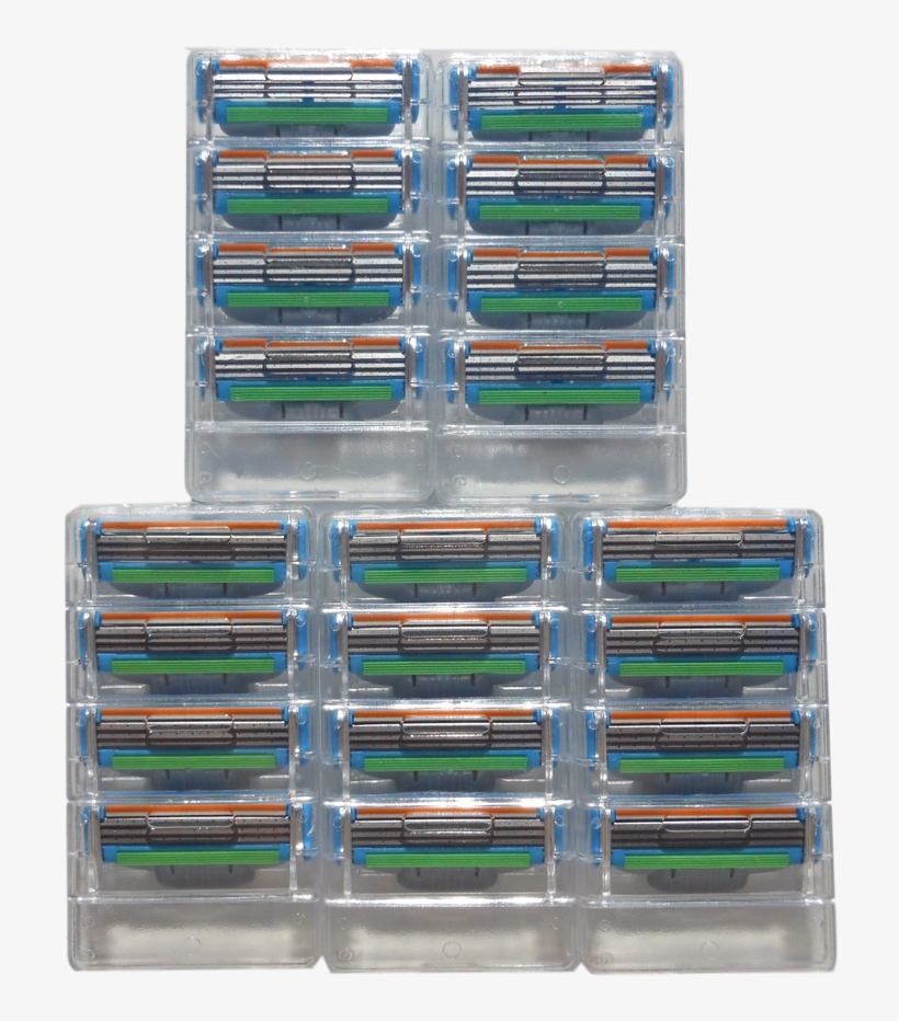 20 Pcs Gillette Mach3 Compatible Razor Blade Cartridges - Networking Cables, transparent png download