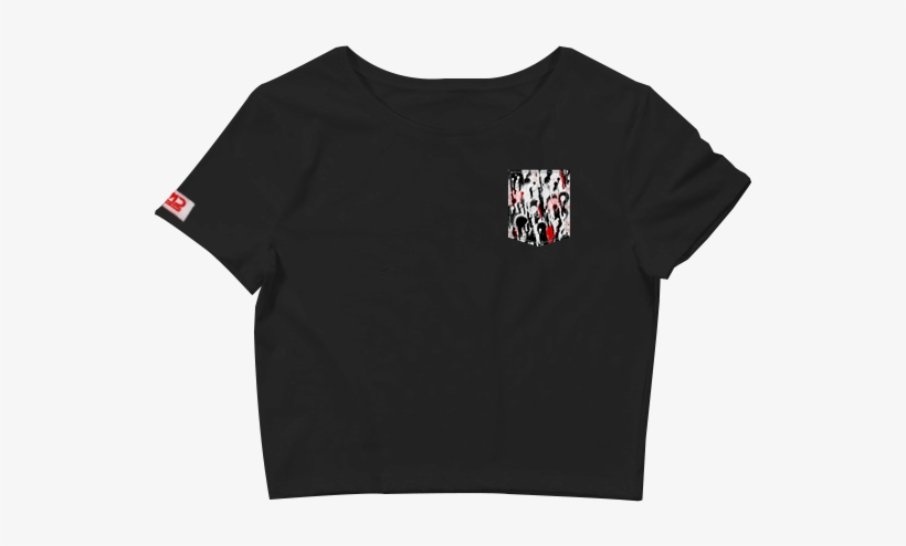 "spray // Drip" Graffiti Pocket Crop Tee - Logo Polo Shirt, transparent png download