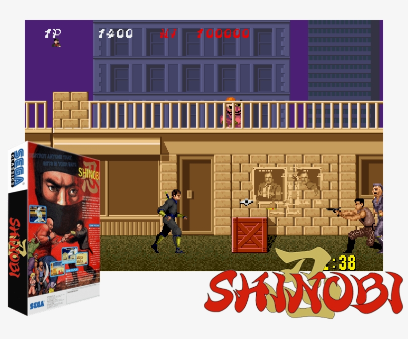 Shinobi Coin Op - Shinobi Arcade, transparent png download