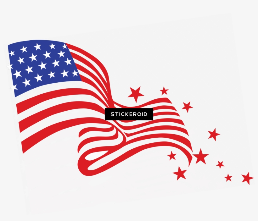 America Flag Hd - 4th Of July Png, transparent png download