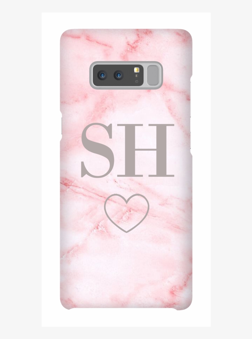 Personalised Cotton Candy Heart Marble Initials Samsung - Fashion Week, transparent png download