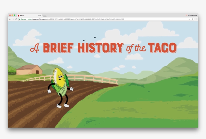 I Have An Animated Short On Netflix About Tacos It's - Illustration, transparent png download