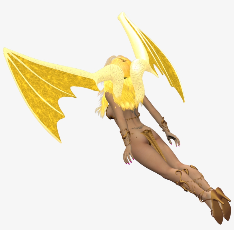 She Is 5'4" Tall, Has Long Metallic Golden Hair And - Illustration, transparent png download