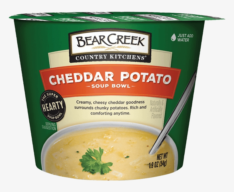 Cheddar Potato Soup Bowl - Bear Creek Soup Bowl, Hearty, Cheddar Potato - 1.9, transparent png download