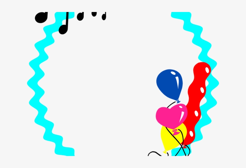 Turquoise Border Cliparts - Party Borders, transparent png download