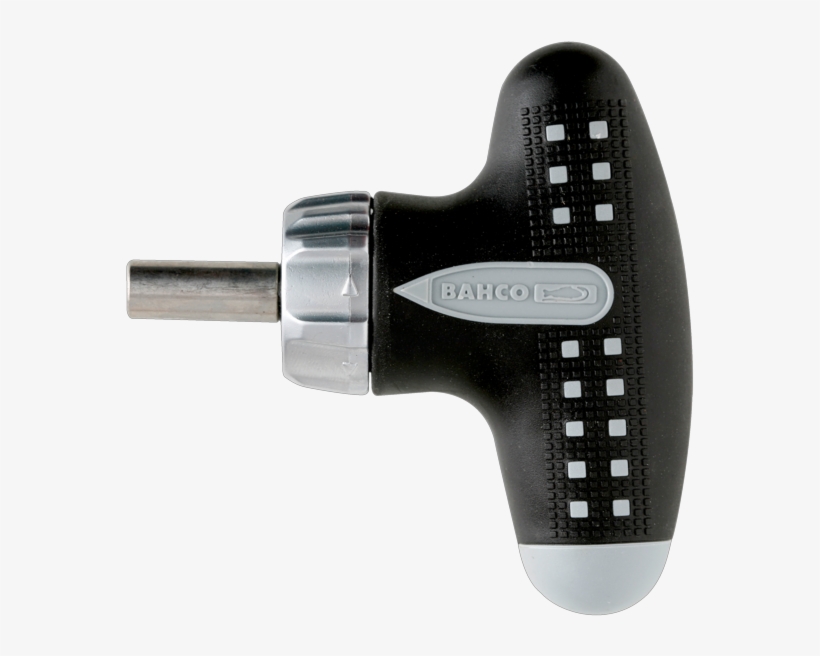 Stubby T Handle Ratcheting Screwdriver - Bahco 808050ts - Ratchet Bit Screwdriver T-handle Stubby, transparent png download