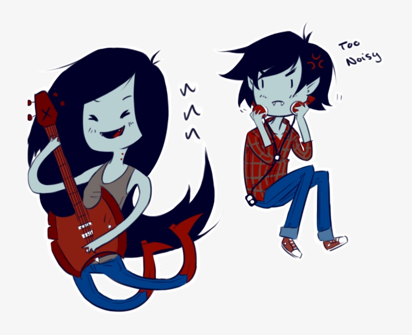 Marceline X Marshall Lee - Marceline And Marshall Lee Fanart, transparent png download