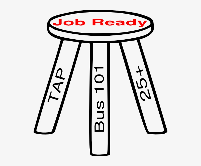 Very Best Three-legged Stool Clip Art 546 X 595 - Hr Three Legged Stool, transparent png download